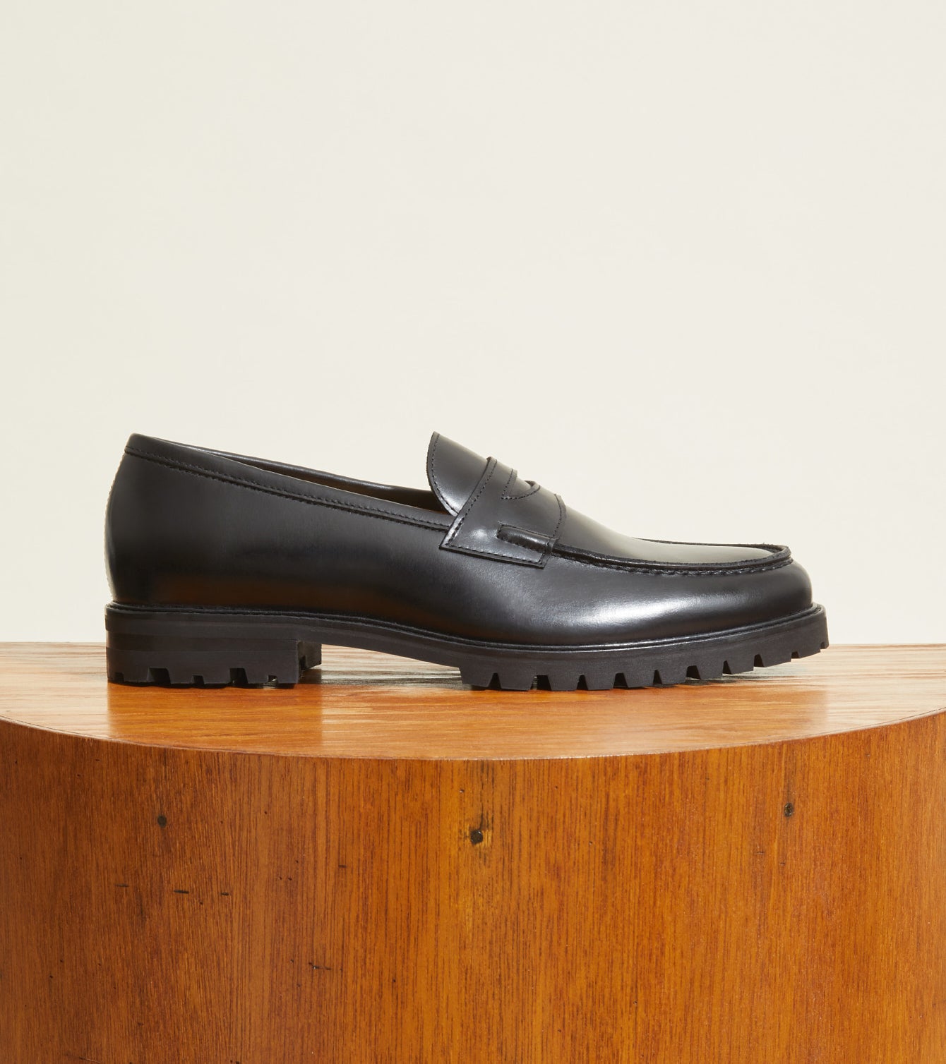 Dress Shoes Rubber Sole - Carmine Lugsole 9 / Black Full Grain Dress Shoes Rubber Sole - Carmine Lugsole 9 / Black Full Grain