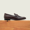 Preston Handcrafted Men's Horsebit Loafer - Cherry Pebble Grain