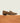 Men's European made light brown suede slip-on horsebit loafer dress shoe.