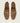 Men's European made light brown suede slip-on horsebit loafer dress shoe.