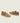 Men's golden brown European suede lace-up sneakers with beige rubber soles