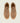 Men's golden brown European suede lace-up sneakers with beige rubber soles