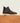 Men's dark brown European suede slip on boot with white lug sole and elasticated side closure