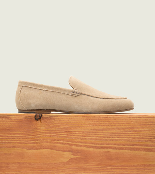 beige dress shoes Siena Suede Hazel Loafers 41 Classic brogue detailing from the Luxe Linen Cream Dress Shoes | Crocodile