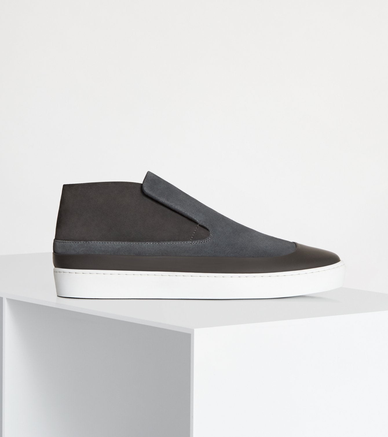 Dark Gray Suede & Nubuck