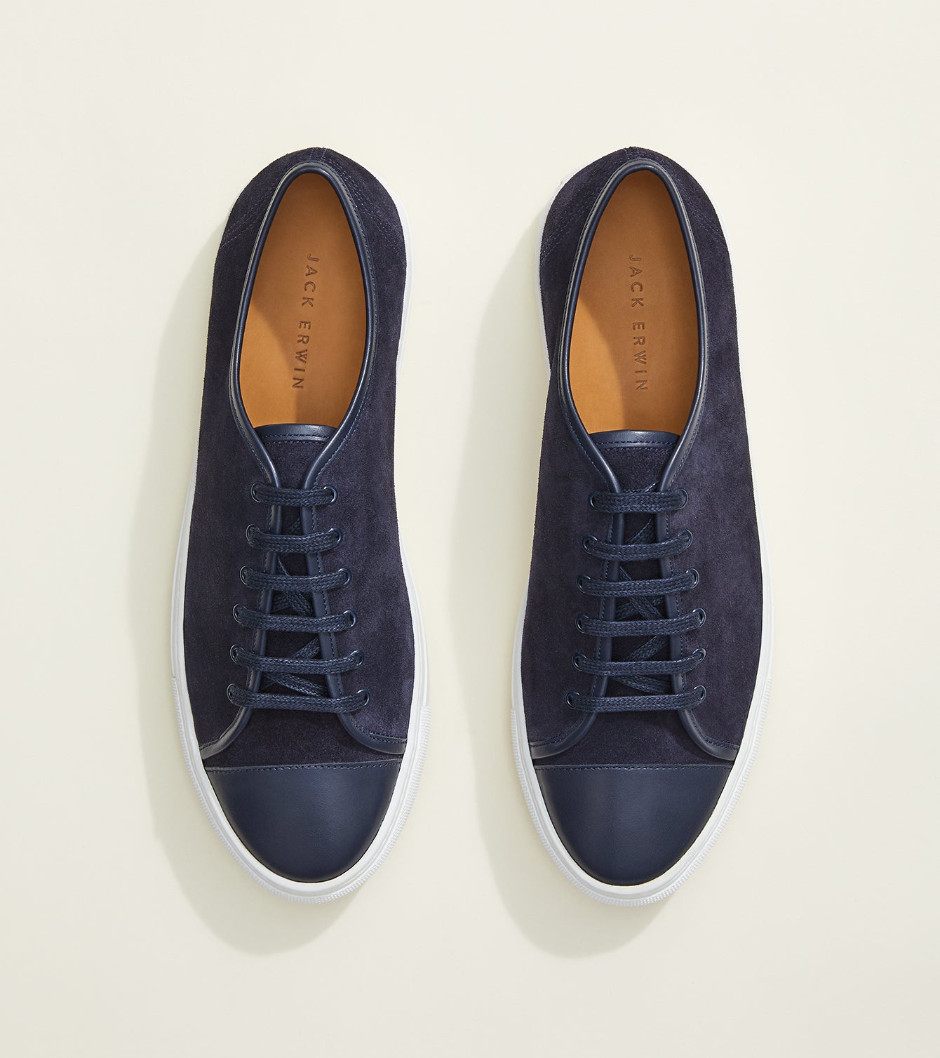 Navy Suede and Leather