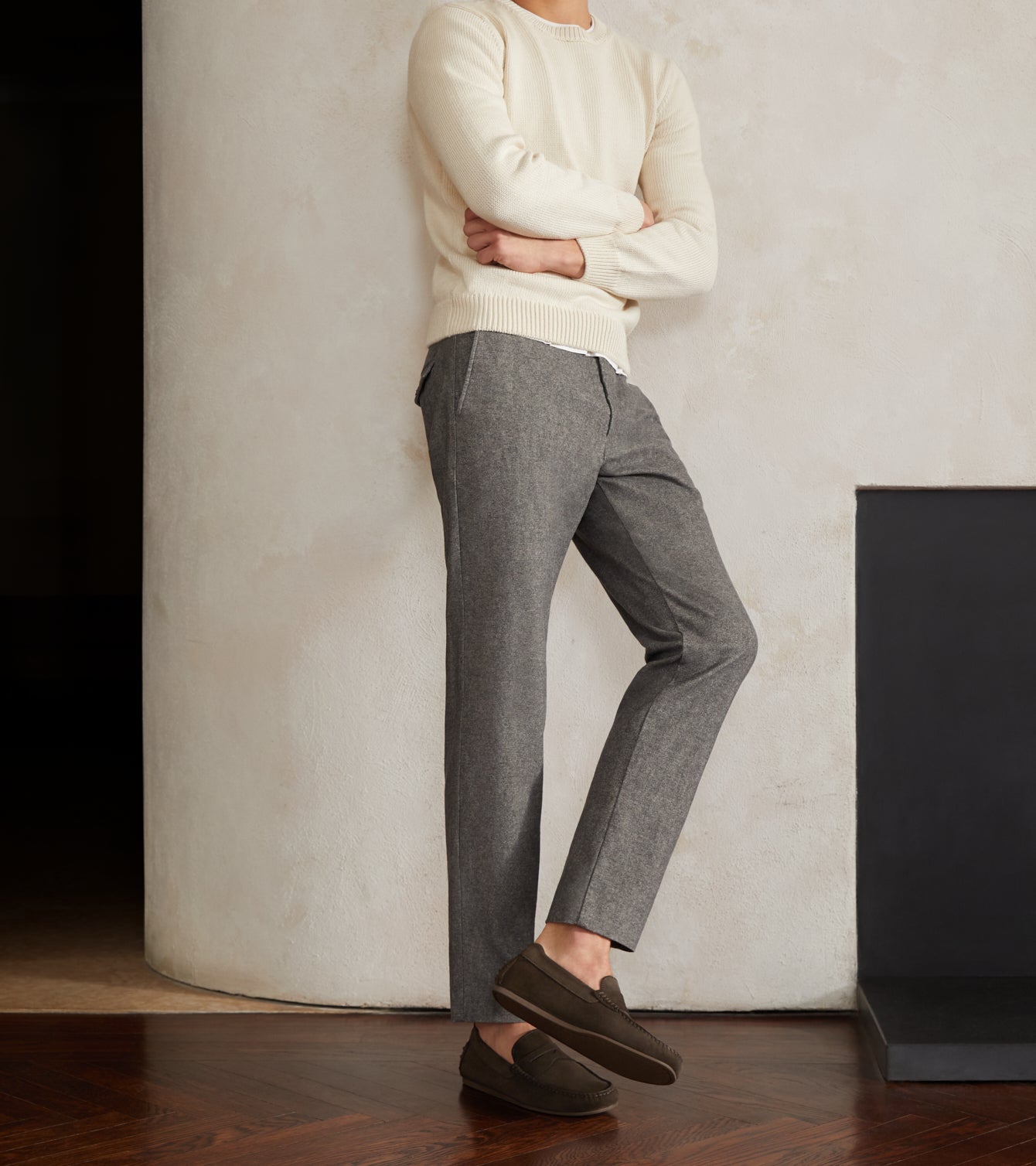 Jack Erwin - Ease and elegance for summer • Louie Loafer in Gray Suede