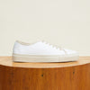 White Leather with Cream Sole