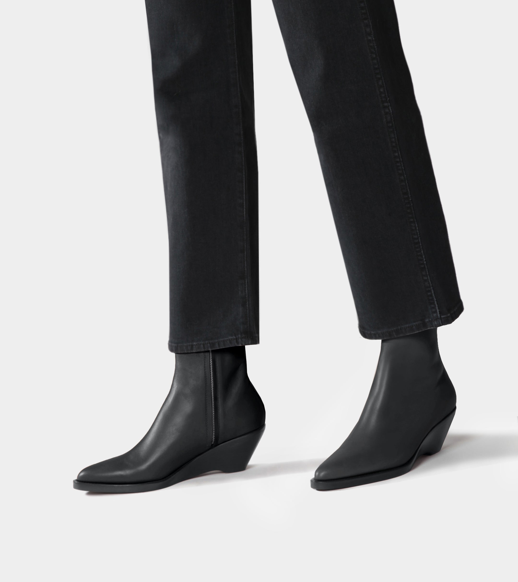 Black Nappa Leather