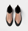 Beige Polished Leather