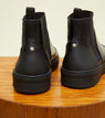 Black Polished Leather/Black Outsole